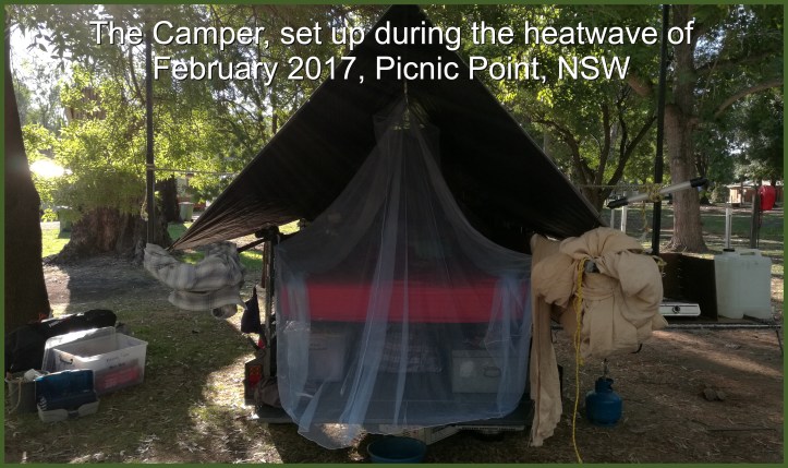 The Camper Trailer with Mosquito Netting