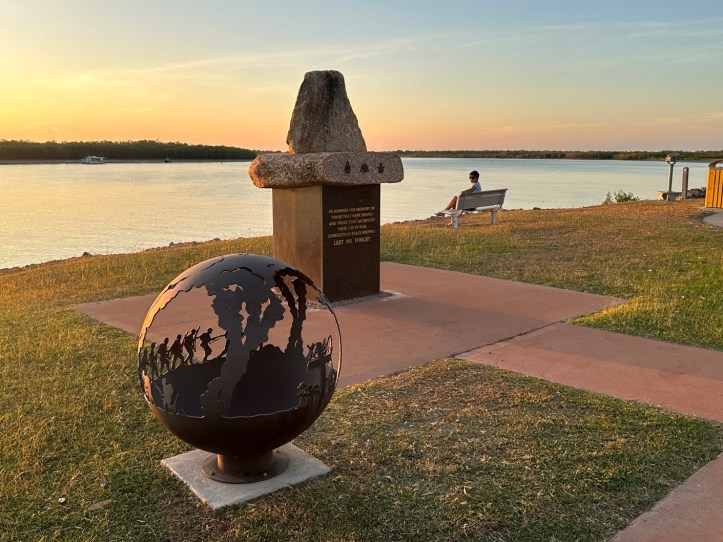 War Memorial on the banks of the Norman River, Karumba Queensland