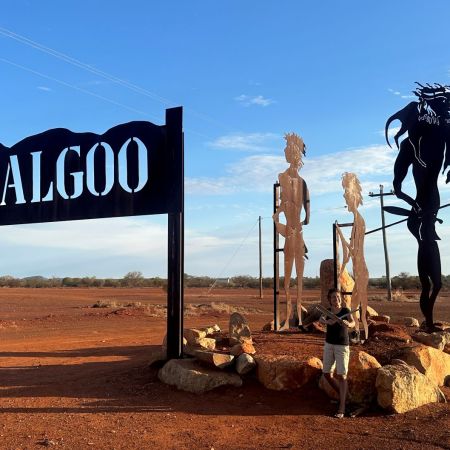 Yalgoo Town Sign, Yahoo, Western Australia