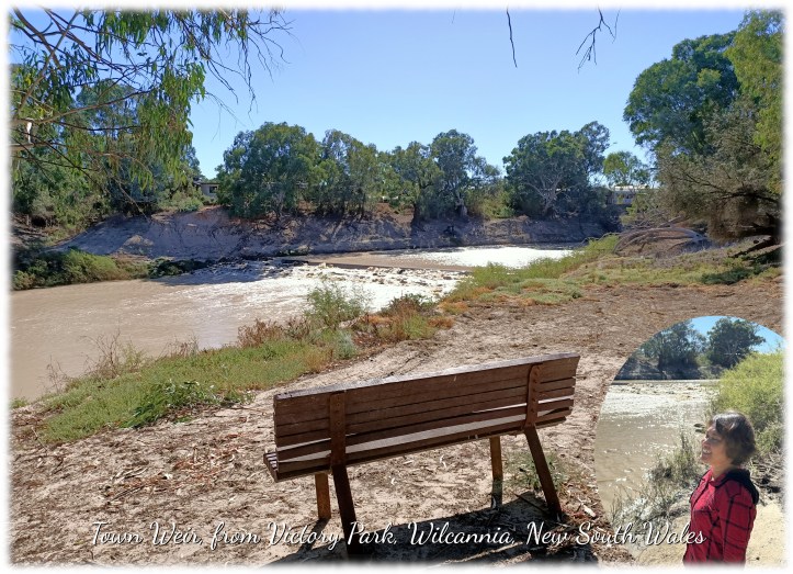 Town Weir from Victory Park, Wilcannia, New South Wales