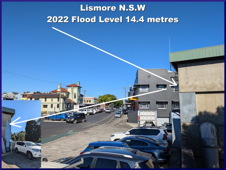 Lismore Flood Level 2022 14.4 metres
