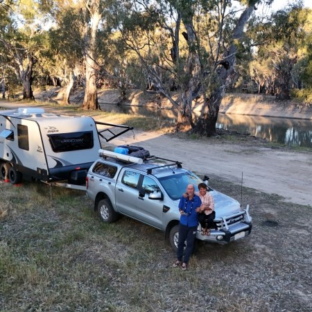 Free Camping beside the Murrumbidgee River, Carrathool, New South Wales