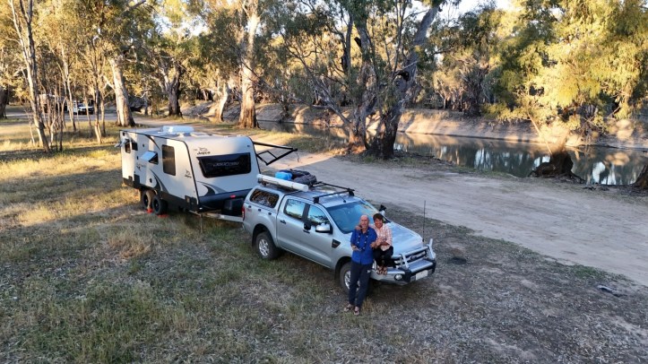Free Camping beside the Murrumbidgee River, Carrathool, New South Wales